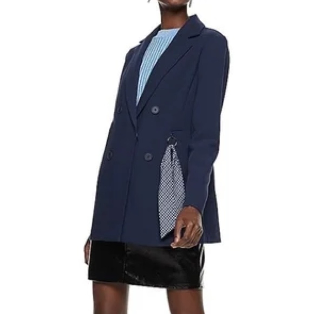 NWT Nine West Classic Short Trench Pea Blazer Coat Jacket (size 12 / Large)